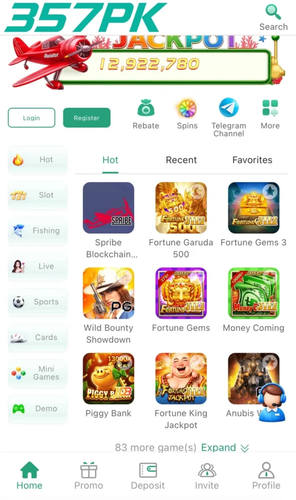 357PK Game Interface