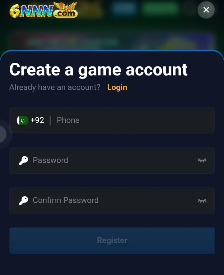6NNN Game Log-in