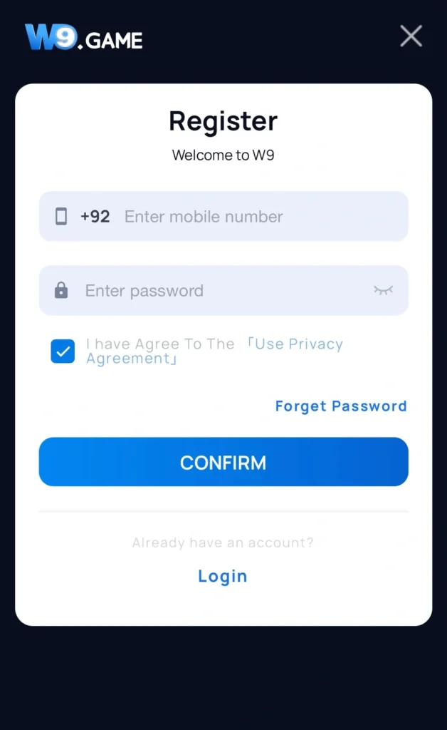 W9 Game Sign-up